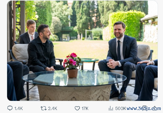 配资知名证券配资门户 泽连斯基见万斯 这次没吵